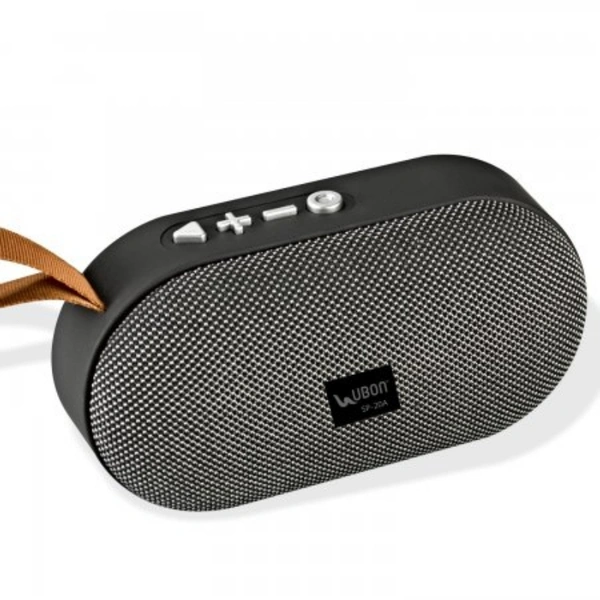Ubon SP-20A Wireless Bluetooth Speaker | Built-in FM Mode - Black, Medium