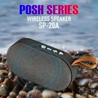 Ubon SP-20A Wireless Bluetooth Speaker | Built-in FM Mode - Black, Medium