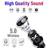 CL-60 Wireless Neckband | Built-in magnetic earbuds - Black, Medium