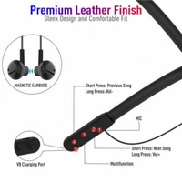 CL-60 Wireless Neckband | Built-in magnetic earbuds - Black, Medium