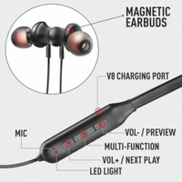BT-5100 Wireless Neckband - Black, Medium