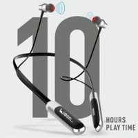 CL-65 Wireless Neckband | Built-in magnetic earbuds - Black, Medium