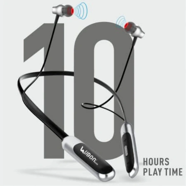 CL-65 Wireless Neckband | Built-in magnetic earbuds - Black, Medium