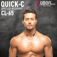 CL-65 Wireless Neckband | Built-in magnetic earbuds - Black, Medium