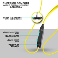 BT-5200 Wireless Neckband - Yellow, Medium