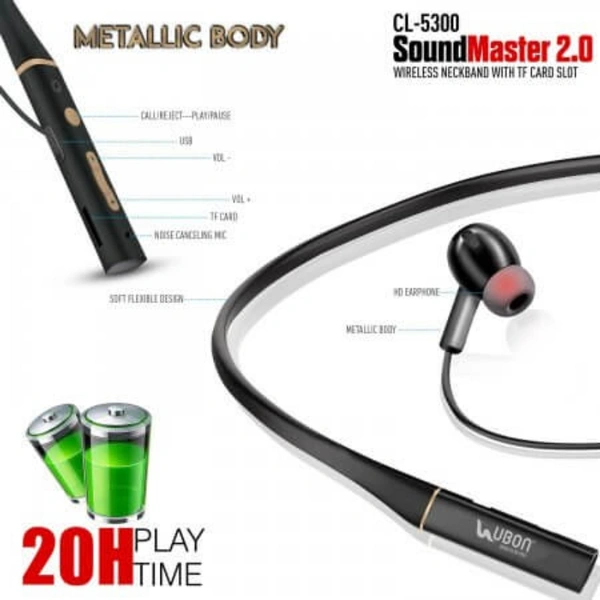 CL-5300 Wireless Neckband - Black, Medium