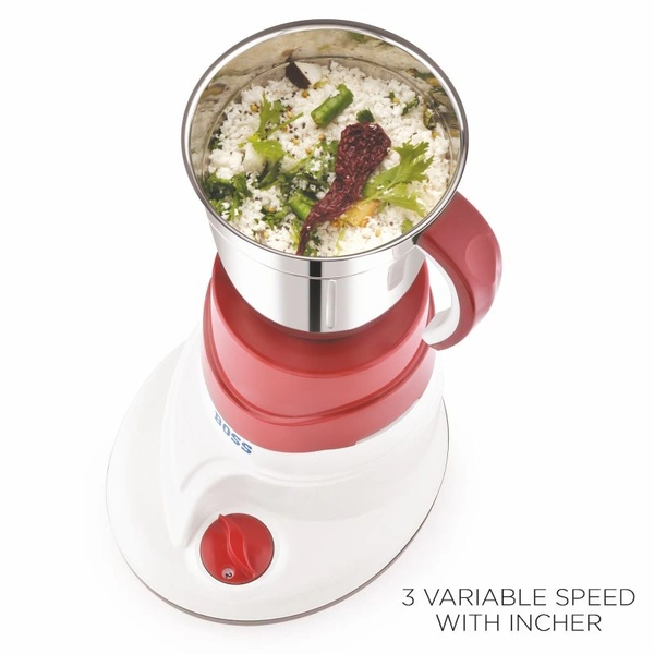BOSS All Time Plus Mixer GrinderB244 - Red& Purple, Medium