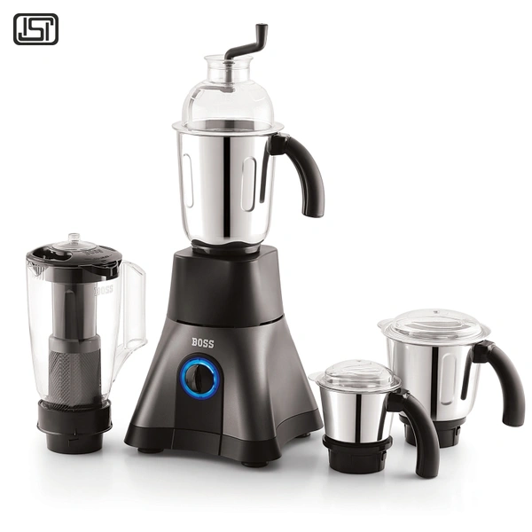 BOSS Cyclone Mixer GrinderB219 - Black &Gray, Medium