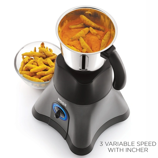 BOSS Cyclone Mixer GrinderB219 - Black &Gray, Medium