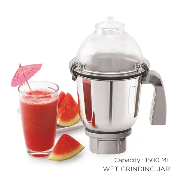 BOSS Excel Mixer Grinder With 110 Volts (American Plug) - Gray&Blue, Medium