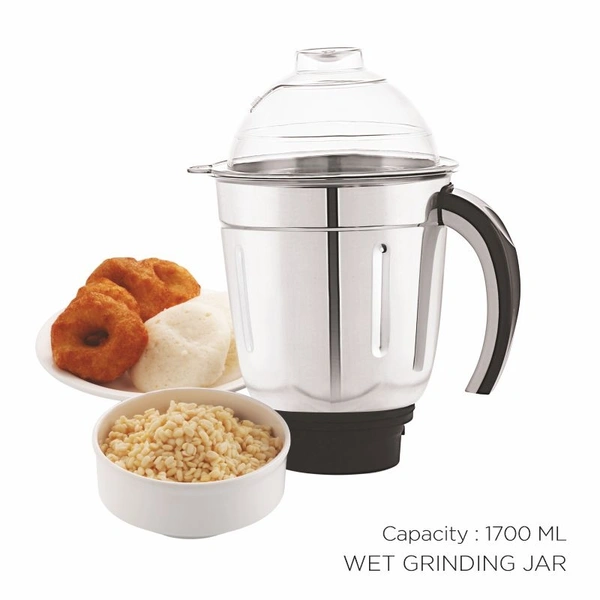BOSS Flora Deluxe Mixer GrinderB243 - Silver & Black, Medium
