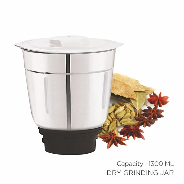 BOSS Flora Deluxe Mixer GrinderB243 - Silver & Black, Medium