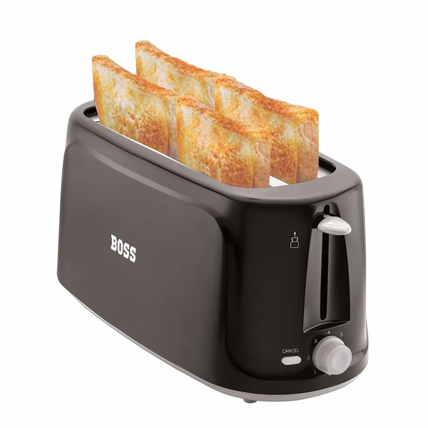 Boss BOSS Eden 4 Slice Pop Up ToasterB527 - Black