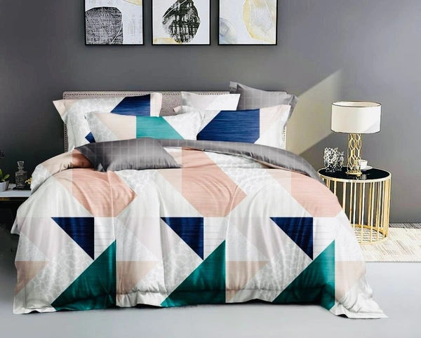 Hyatt Mist Pinsonic Bed Cover Set - Hyatt Mist - Chic Loft - Double Bed - Double Bed