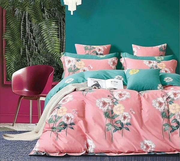 Hyatt Mist Pinsonic Bed Cover Set - Hyatt Mist - Cosmopolitan Chic - Double Bed - Double Bed