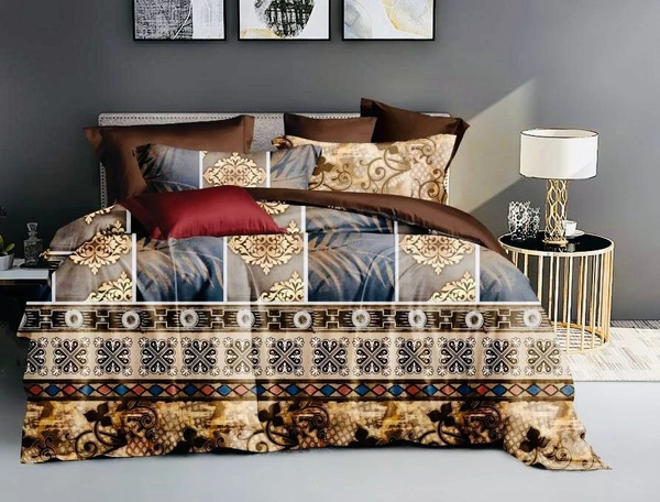 Hyatt Mist Pinsonic Bed Cover Set - Hyatt Mist - Downtown Dusk - Double Bed - Double Bed