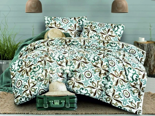 Hyatt Mist Pinsonic Bed Cover Set - Hyatt Mist - Industrial Elegance - Double Bed - Double Bed