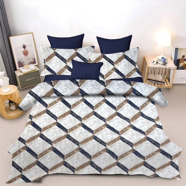 Hyatt Mist Pinsonic Bed Cover Set - Hyatt Mist - Loft Luxe - Double Bed - Double Bed
