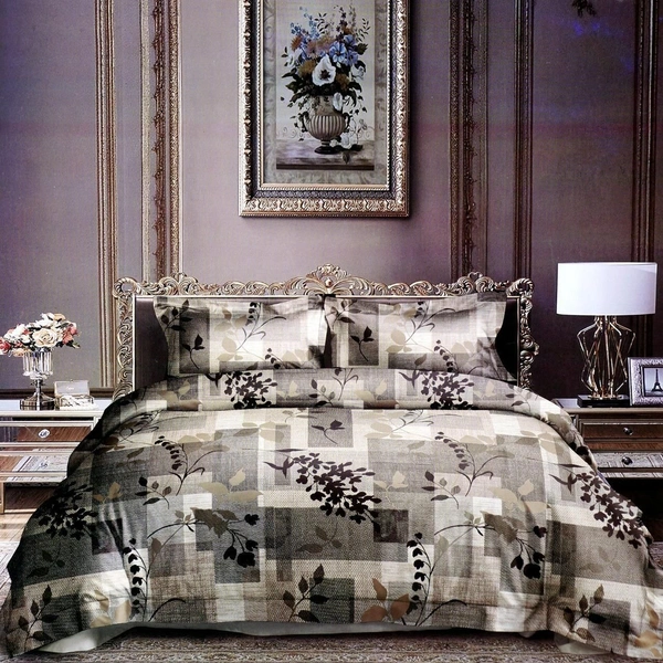 Hyatt Mist Pinsonic Bed Cover Set - Hyatt Mist - Modern Mirage - Double Bed - Double Bed