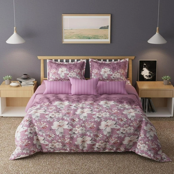 Dew Drop Comforter Set (Comforter + Bedsheet + 2 Pillow Cover) - Dew Drop - Nautical Nights - Double Bed - Double Bed