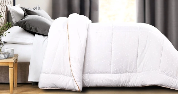 Home Decore Shop - Comforters - SuperStar - Royal White - 120 GSM - Double Bed