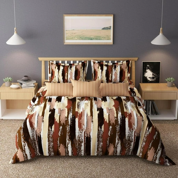 Dew Drop Comforter Set (Comforter + Bedsheet + 2 Pillow Cover) - Dew Drop - Undersea Dream - Double Bed - Double Bed