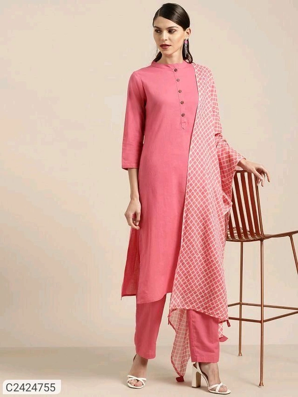 Women Kurti  - Blush Pink, All Size Available
