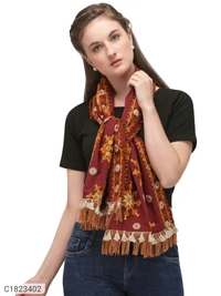 Women Dupatta  - Magenta / Fuchsia