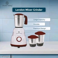 Double Safety Red Mixer Grinder 3 JarsName: Double Safety Red Mixer Grinder 3 JarsProduct Breadth: 30 CmProduct Height: 20 CmProduct Length: 23 CmRed colour Premium Mixer Grinder with 3 Jars Country of Origin: India
