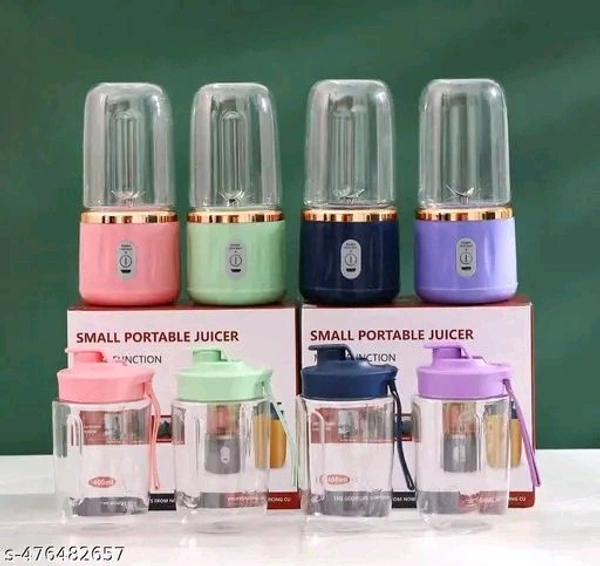 USB Rechargeable Mini Juicer Blender, Electric Juicer Bottle ( Pack of 1, Multicolour Name: USB Rechargeable Mini Juicer Blender, Electric Juicer Bottle ( Pack of 1, Multicolour Material: PlasticType: OthersCapacity in mL: 300Product Breadth: 6 CmProduct Height: 6 CmProduct Length: 15 CmNet Quantity (N): Pack Of 1Portable Blender, USB Rechargeable Mini Juicer Blender, Electric Juic
