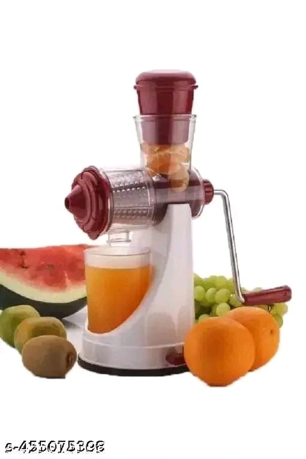 Hand Juicer Fruit & Veg (Green Pack of 1)Name: Hand Juicer Fruit & Veg (Green Pack of 1)Material: PlasticType: OthersCapacity in mL: 100Product Breadth: 10 CmProduct Height: 10 CmProduct Length: 10 CmNet Quantity (N): Pack Of 1Product DetailsName : Hand Juicer Fruit & Veg (Green Pack of 1)Material : PlasticType : OthersCapacity in mL : 100Product Breadth : 7 Cm