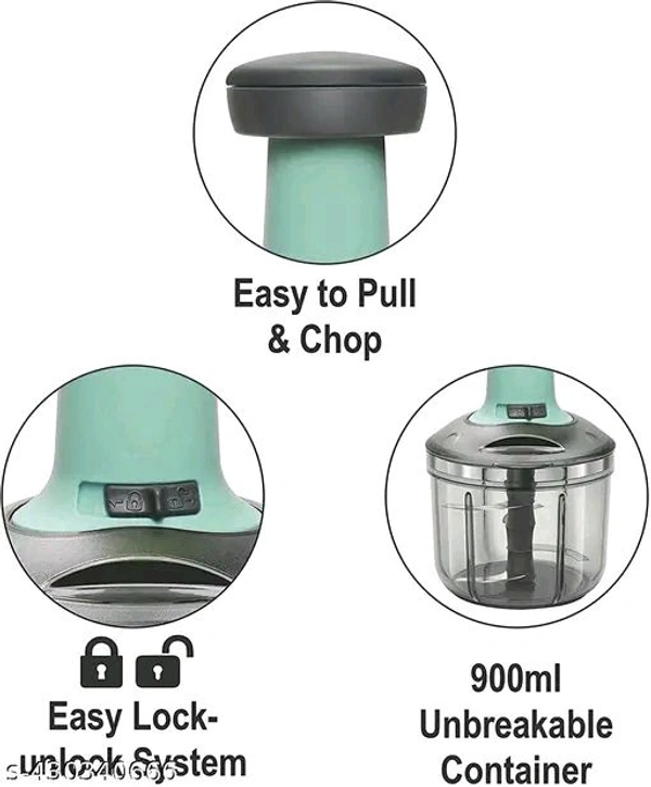 Stysol 650ml Small Manual push chopper for onion,chilly,vegetables with stainless steel bladesName: Stysol 650ml Small Manual push chopper for onion,chilly,vegetables with stainless steel bladesBody Material: PlasticBlade Material: Stainless SteelIdeal For: Fruits And VegetablesProduct Breadth: 10 CmProduct Height: 10 CmProduct Length: 10 CmNet Quantity (N): Pack Of 1Stysol 650ML 