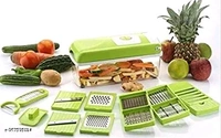 12 in 1 Vegetable Chopper , Nicer Dicer, Slicer, Cutter, ChopperName: 12 in 1 Vegetable Chopper , Nicer Dicer, Slicer, Cutter, ChopperBody Material: PlasticBlade Material: Stainless SteelIdeal For: Fruits And VegetablesProduct Breadth: 10 CmProduct Height: 8 CmProduct Length: 20 CmNet Quantity (N): Pack Of 112 in 1 Vegetable Chopper , Nicer Dicer, Slicer, Cutter, ChopperLarge unbre