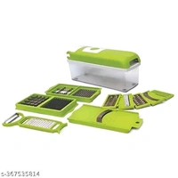12 in 1 Vegetable Chopper , Nicer Dicer, Slicer, Cutter, ChopperName: 12 in 1 Vegetable Chopper , Nicer Dicer, Slicer, Cutter, ChopperBody Material: PlasticBlade Material: Stainless SteelIdeal For: Fruits And VegetablesProduct Breadth: 10 CmProduct Height: 8 CmProduct Length: 20 CmNet Quantity (N): Pack Of 112 in 1 Vegetable Chopper , Nicer Dicer, Slicer, Cutter, ChopperLarge unbre