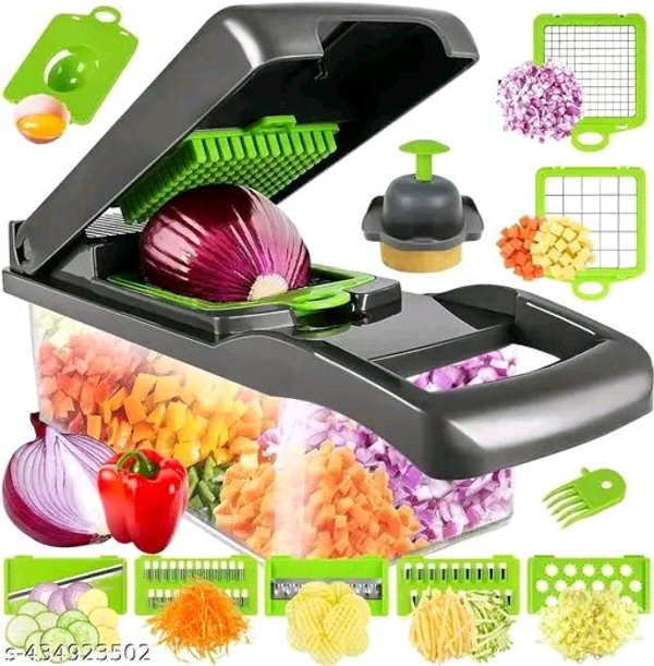 4 in 1 Multipurpose Chopper, Fruits & Vegetable Cutters, Nicer Dicer , Slicer, Grater Peeler Chipser, Unbreakable Food Grade Body, Chopper for Kitchen | Easy Push to Clean Button Slicer DicerName: 4 in 1 Multipurpose Chopper, Fruits & Vegetable Cutters, Nicer Dicer , Slicer, Grater Peeler Chipser, Unbreakable Food Grade Body, Chopper for Kitchen | Easy Push to Clean Button Slicer 