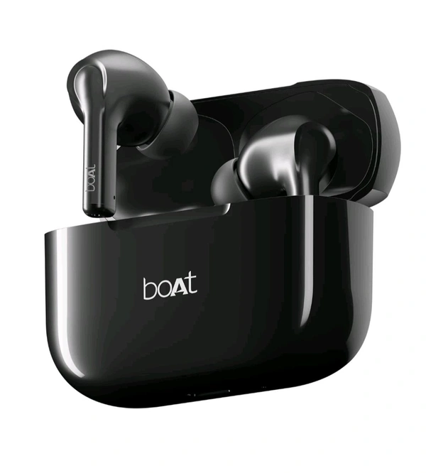 boAt Airdopes 161, 6 Month Warranty  - black, 3.2 x 2.6 x 1.6 cm