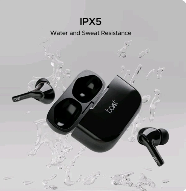 boAt Airdopes 161, 6 Month Warranty  - black, 3.2 x 2.6 x 1.6 cm