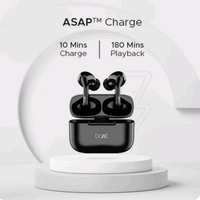 boAt Airdopes 161, 6 Month Warranty  - black, 3.2 x 2.6 x 1.6 cm
