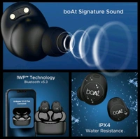 boAt Airdopes 121 V2 Plus TWS, 6 Months Warranty  - Black, ‎5 x 3 x 5 cm