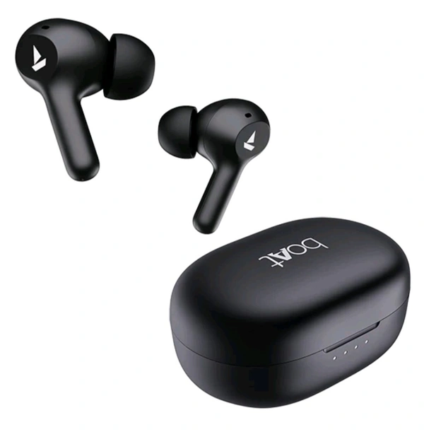 boAt Airdopes 71, 6 Months Warranty  - Black, 5.8 x 3.8 x 2.8 cm