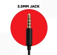 BoAt Bassheads 104, 6 Months Warranty  - Black, ‎120 x 1 x 1 cm