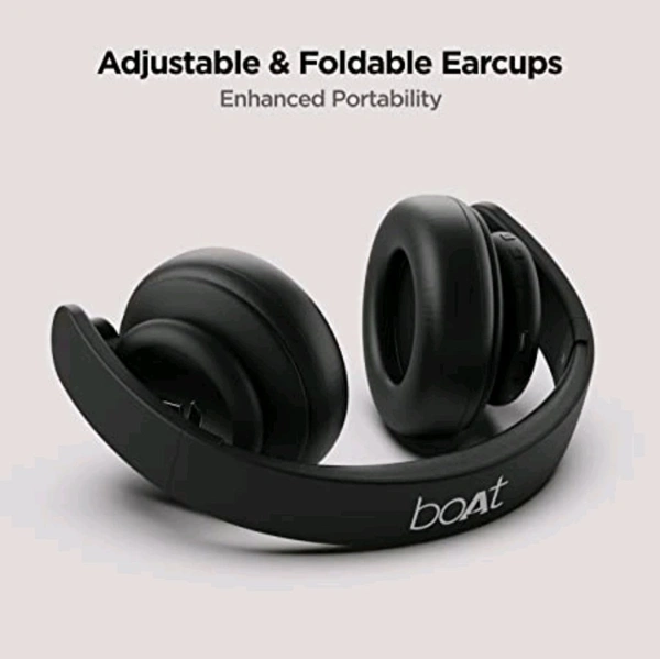 boAt Rockerz 450 Pro, 6 Months Warranty  - Black, ‎8 x 18.2 x 17.6 cm