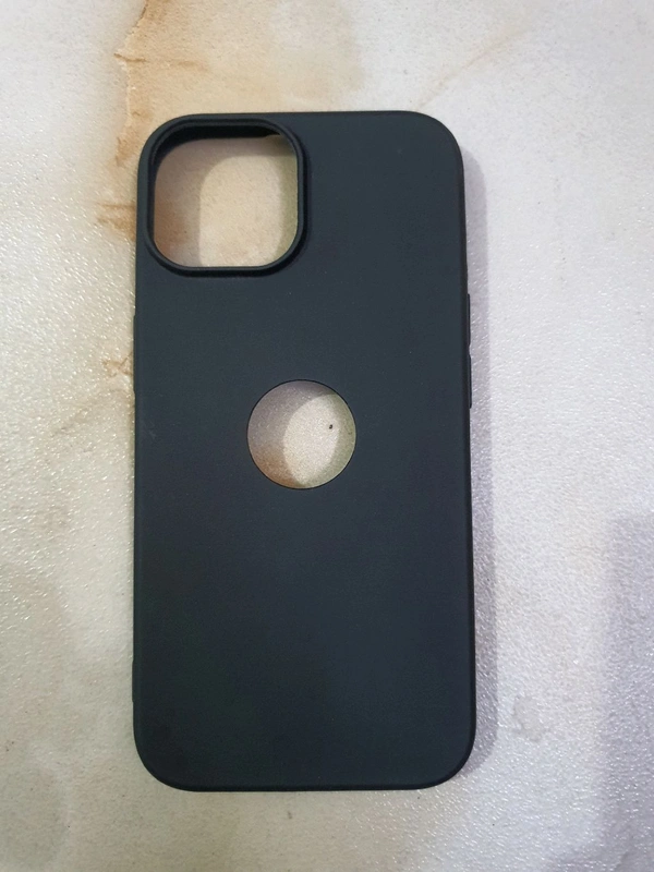 Iphone 15 Silicon Back Cover  - Black, Iphone 15