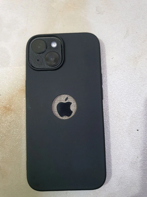 Iphone 15 Silicon Back Cover  - Black, Iphone 15