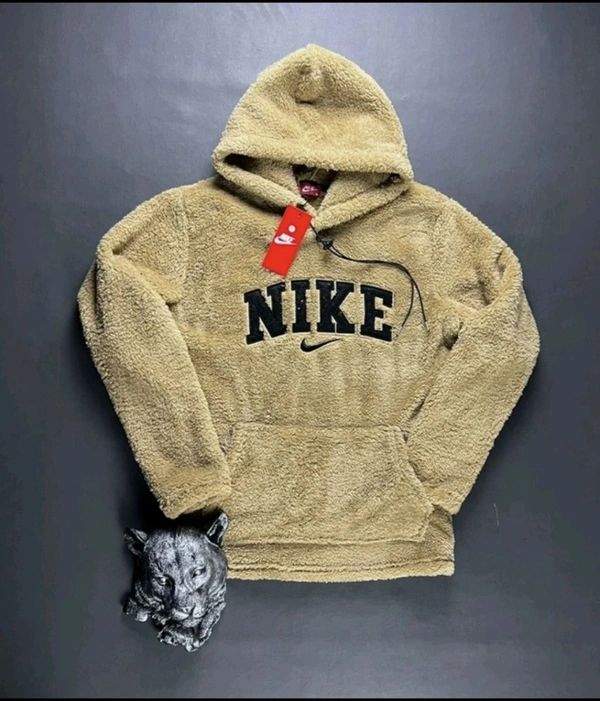 Fur Printed Hoodie for Men - Black, M