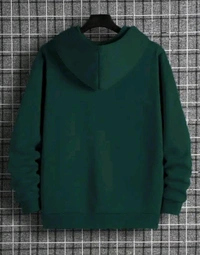 Full Sleeves Printed Hoodie for Men - Green, XL