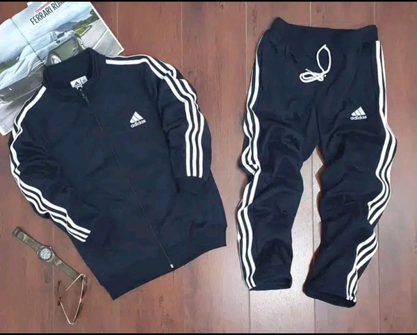 Fleece Hooded Tracksuits for Men - Black, M