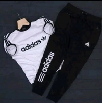 Printed Track Suit for Men - Black, S