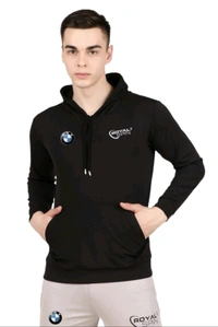 Lycra Printed Tracksuit for Men - Black and grey, M
