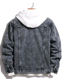 Unisex Denim Jacket - Gray, XL